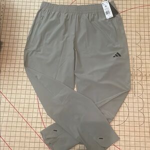 Adidas Men’s Jogger Style Training Pants - XL Silver Pebble (Khaki/gray) 🆕 NWT